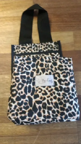 [PROD227] Bolsita portamate y celular leopardo