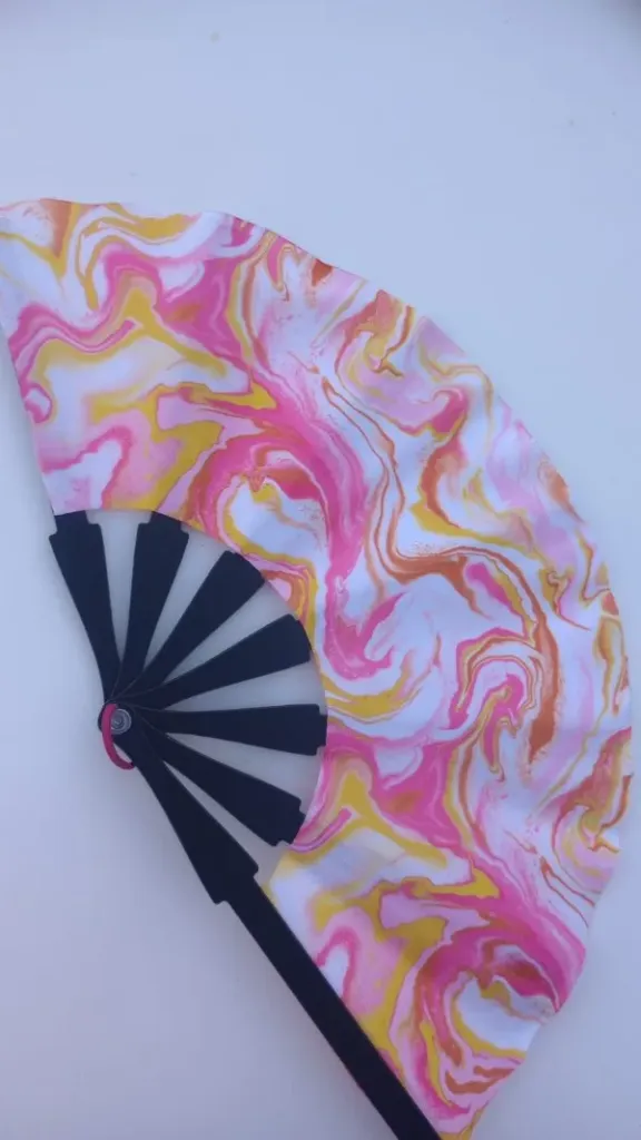 [PROD482] Abanico ondas rosas grande