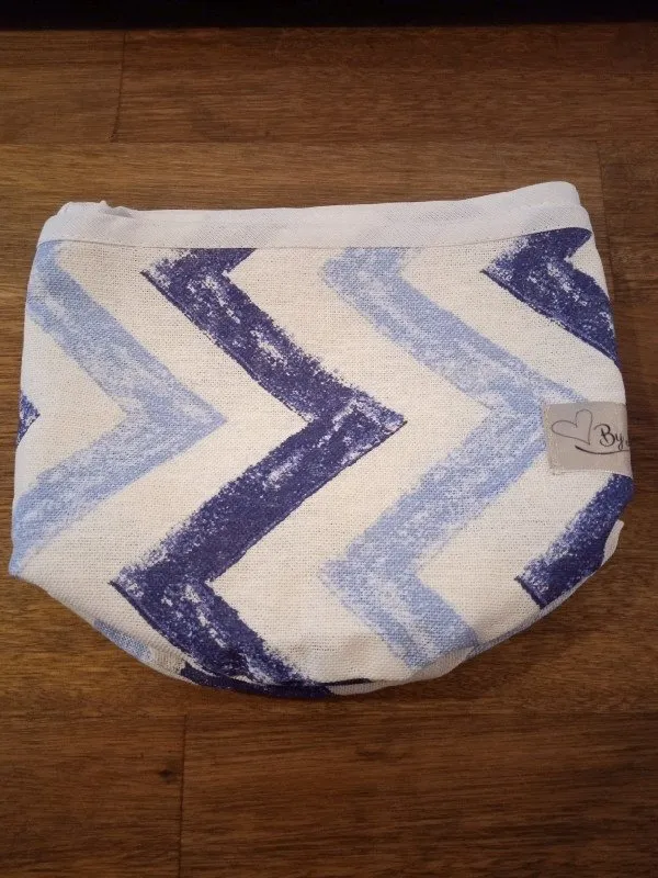 Cesto pequeño celeste y azul