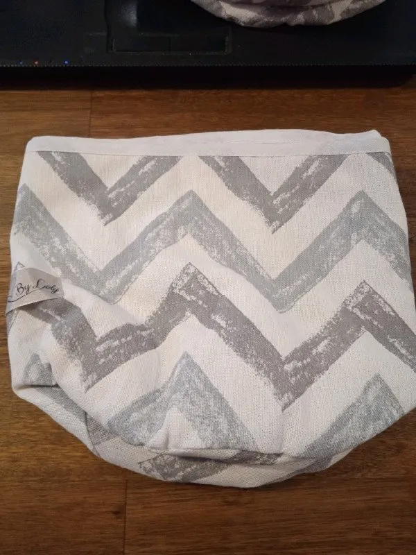 [PROD517] Cesto mediano gris y blanco