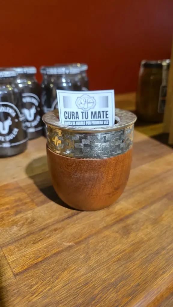 [PROD606] Mate Imperial de Algarrobo con fleje de alpaca