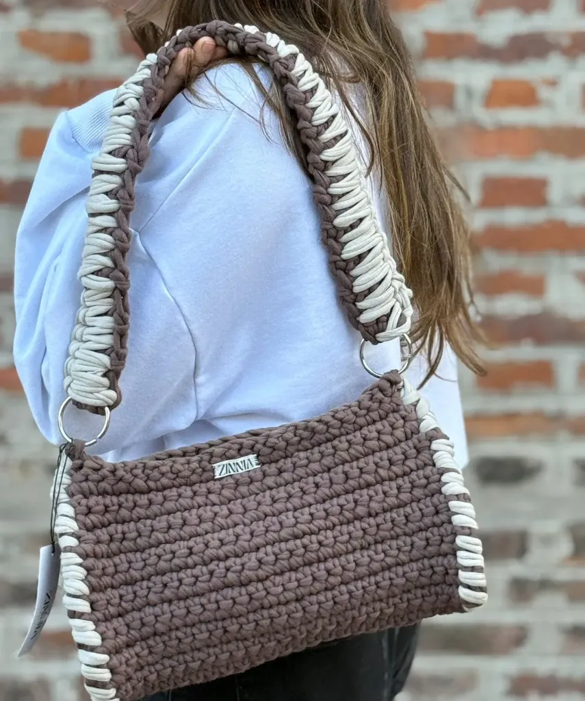 Cartera SENNA marron y beige
